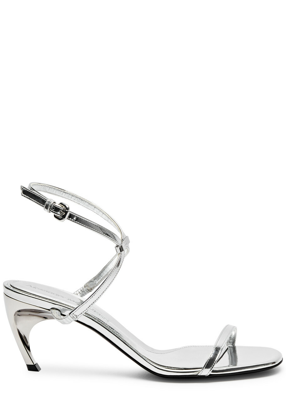 サンダル・ミュール ALEXANDER MCQUEEN ARMADILLO HEEL SANDALS Alexander McQueen Floral Embroidered Armadillo Sandals