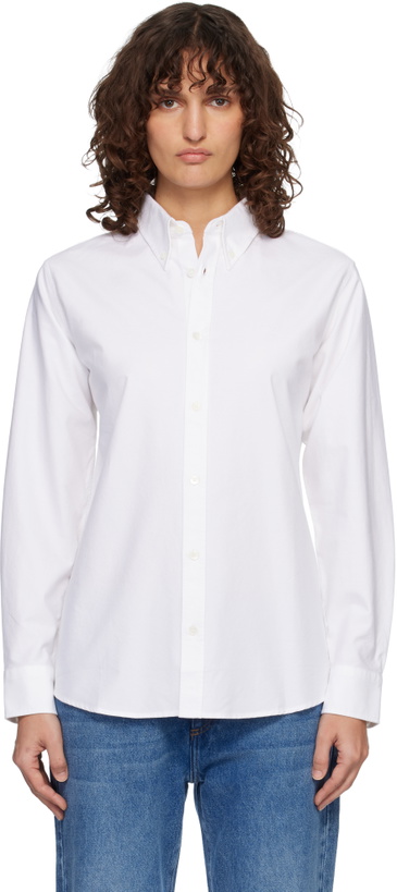 Photo: A.P.C. White Kayla Shirt