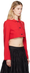 Sandy Liang Red Ennis Jacket
