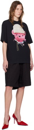 Acne Studios Black Printed T-Shirt