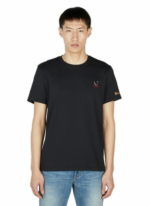 Photo: Raf Simons x Fred Perry - Printed Sleeve T-Shirt in Black