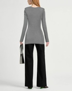 Manila Grace Womens Sweater in Grey