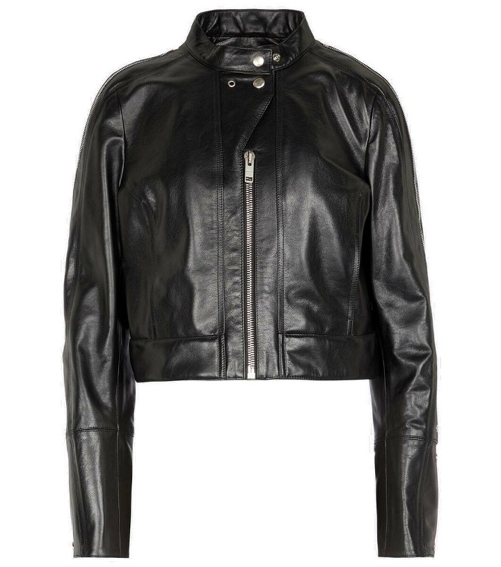 Photo: Givenchy Cropped leather biker jacket