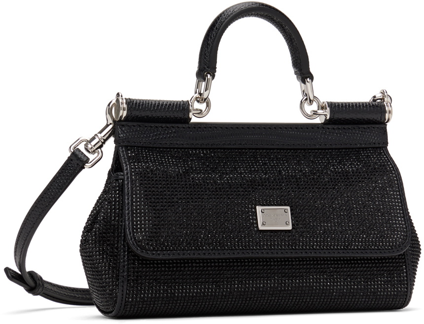 Dolce & Gabbana Kim Crocodile-Embossed Sicily Bag