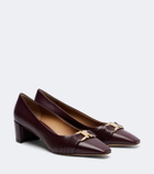 Ferragamo Tillya leather pumps