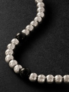 PATTARAPHAN - Tri Anya Baby Cycle 14-Karat White Gold Onyx Bracelet