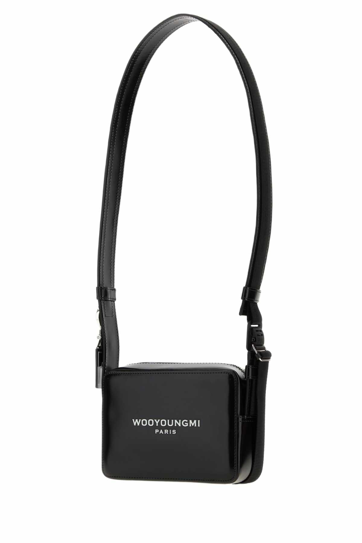 WOOYOUNGMI Black Leather Crossbody Bag