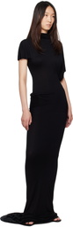 Rick Owens Lilies Black Hollywood Lilith Maxi Dress