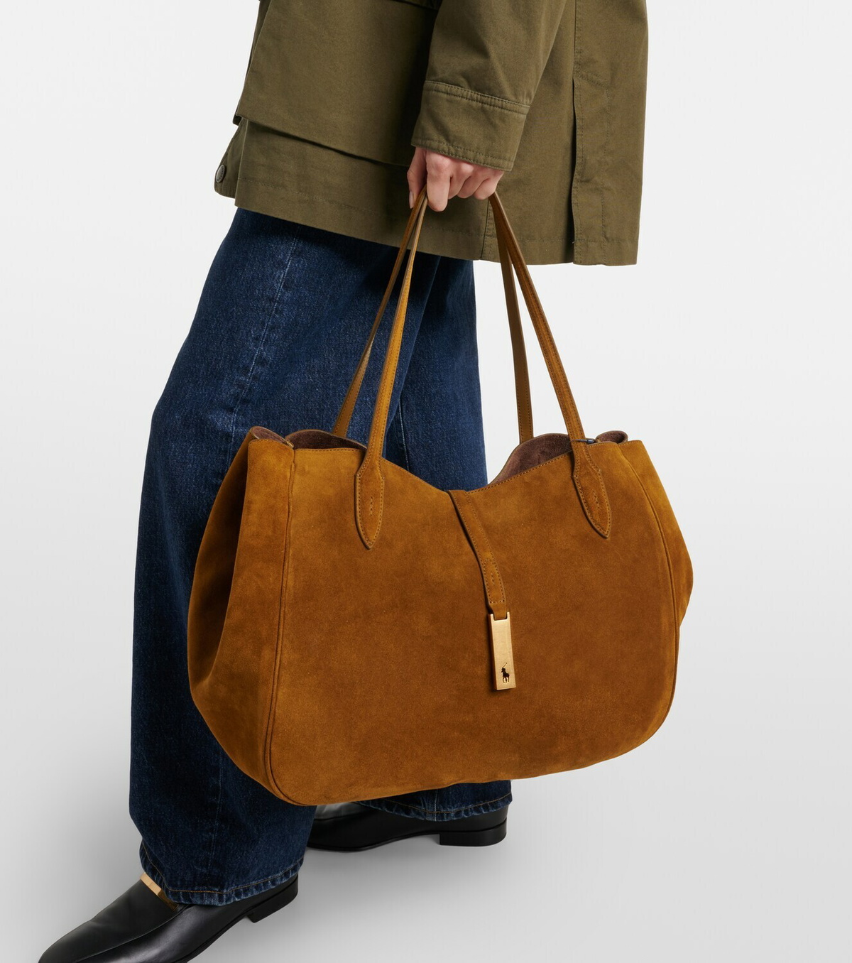 Polo Ralph Lauren Suede tote bag