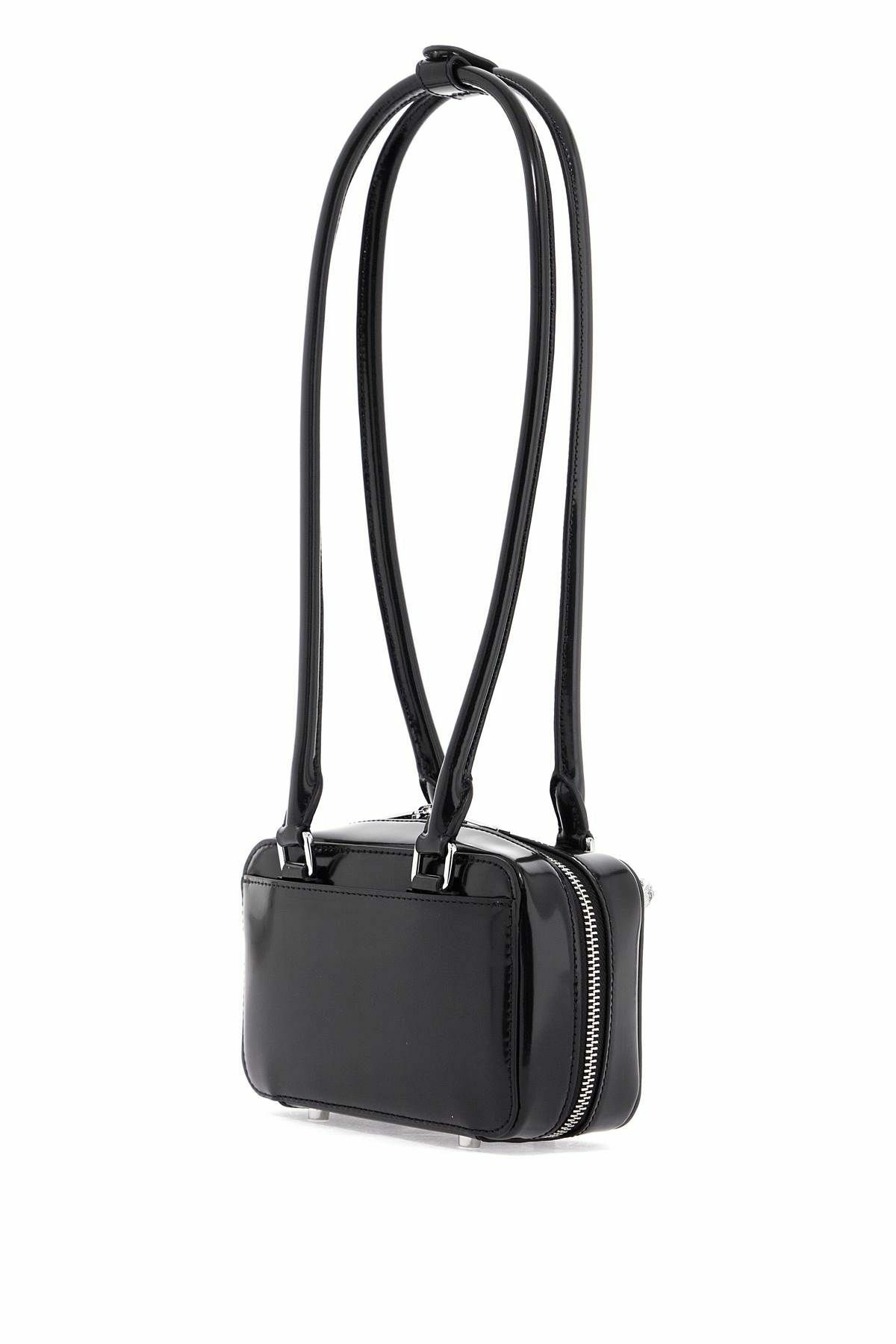 ハンドバッグ SELF PORTRAIT 'Black Leather Curved' shoulder bag Black Leather Curved Shoulder Bag – self-portrait-US