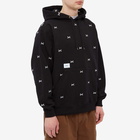 WTAPS Men's Acne Bones Hoody in Black