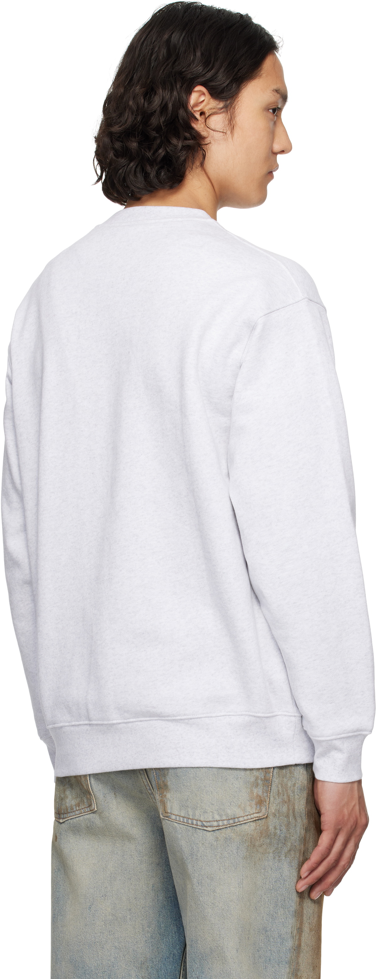 Dime Gray Classic Small Logo Crewneck Sweatshirt