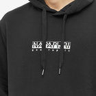 Napapijri Men's Box Logo Popover Hoody in Black