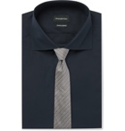 Ermenegildo Zegna - Navy Trofeo Slim-Fit Cutaway-Collar Cotton-Poplin Shirt - Navy