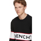 Givenchy Black Intarsia Logo Sweater