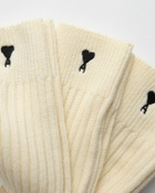 AMI Paris AMI DE COEUR NOIR SOCKS 3-PACK White Men
