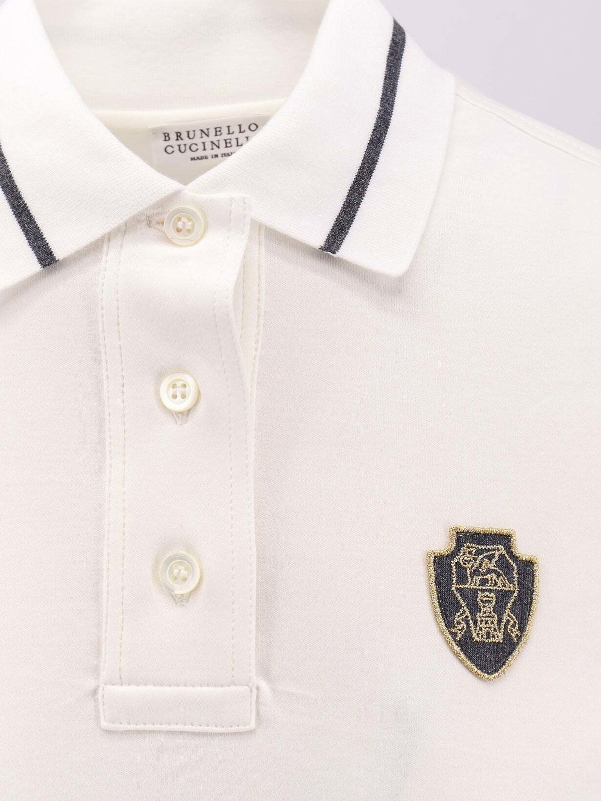 Brunello Cucinelli Polo Shirt White Womens Brunello Cucinelli