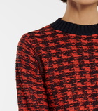 Victoria Beckham - Houndstooth crewneck sweater