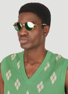 Mirrored Tinted Sunglasses in Green
