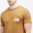 The North Face Men's Berkeley California Pocket T-Shirt in Utility Brown