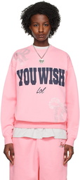 Abra Pink 'You Wish' Sweatshirt