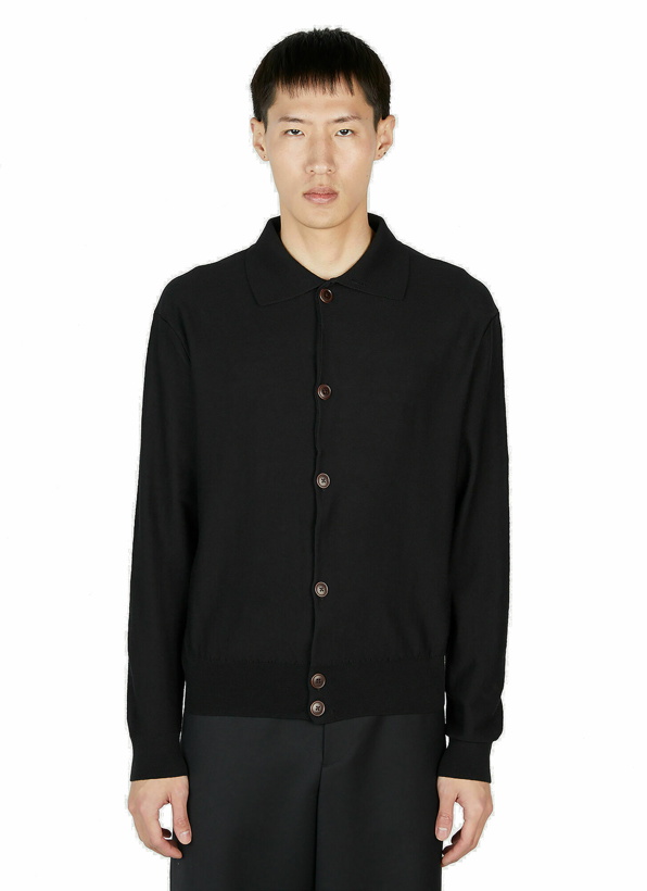 Photo: Lemaire - Convertible Collar Cardigan in Black