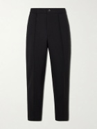Barena - Ameo Straight-Leg Wool-Hopsack Suit Trousers - Black