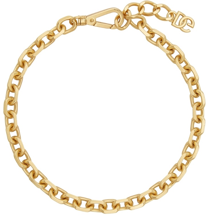 Photo: Dolce & Gabbana Gold Chain Necklace
