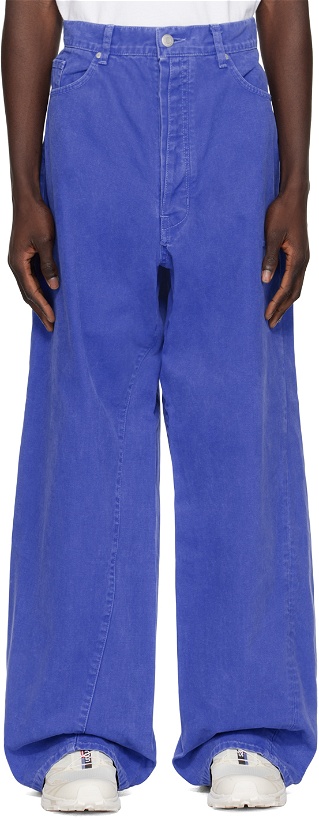 Photo: B1ARCHIVE Blue Wide Leg 5 Pocket Jeans