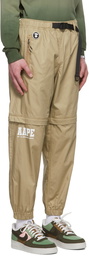 AAPE by A Bathing Ape Beige Cotton Lounge Pants