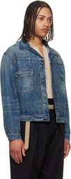 Maison Margiela Blue 'Sportsjacket' Denim Jacket