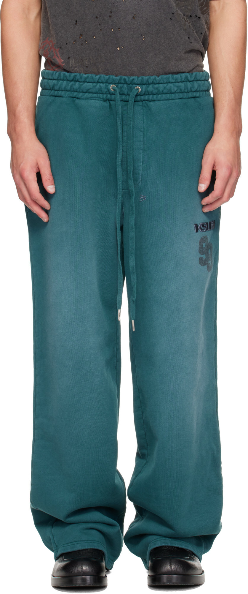 Ksubi Green Rugged Synthesis Sweatpants