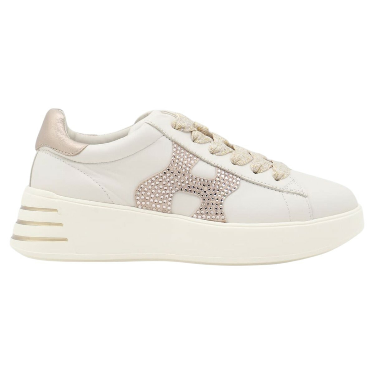 【送料&関税込】Hogan H669 Leather Low-top Sneakers Hogan - H669 Leather low-top sneakers White - The Corner