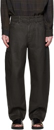 LEMAIRE Brown Twisted Jeans
