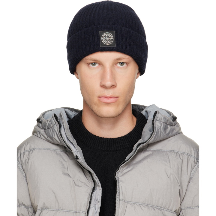 Photo: Stone Island Navy N100012 Light RWS Geelong Wool Beanie