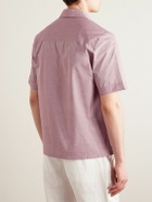 Loretta Caponi - Cotton Half-Placket Shirt - Red