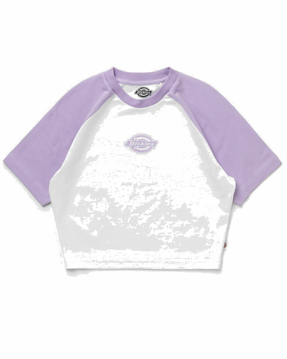 Photo: Dickies Sodaville Tee W Purple|White - Womens - Shortsleeves