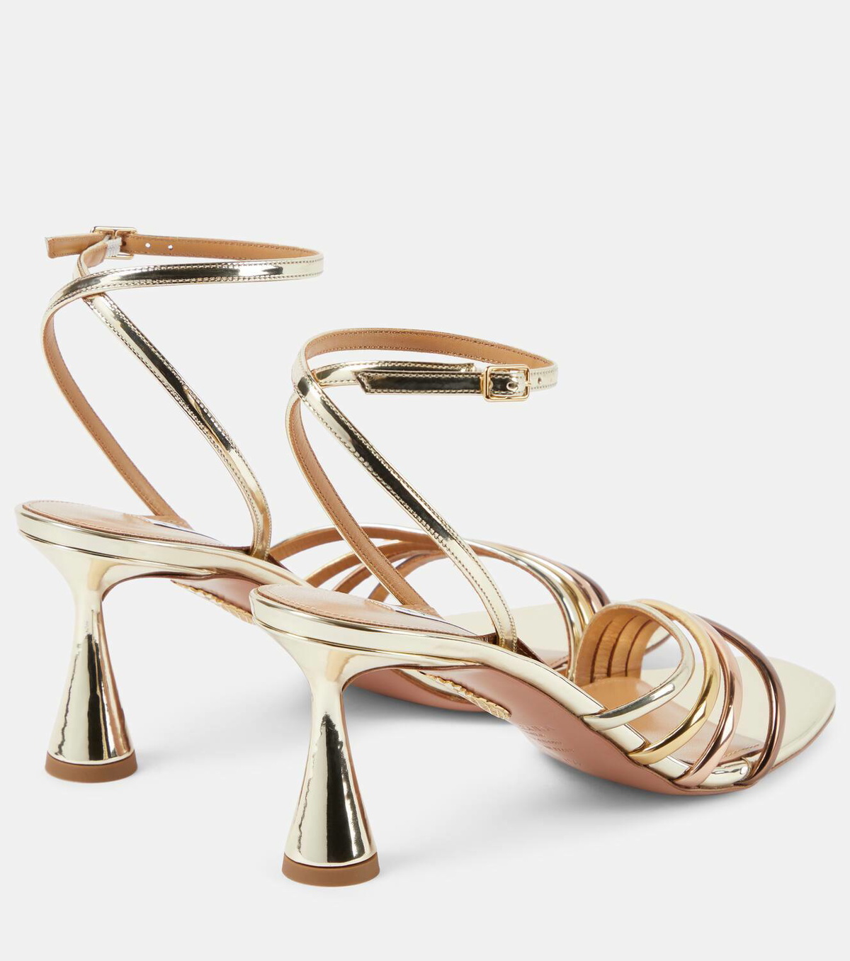 【送料&関税込】Aquazzura Latour Mirror Effect Sandals Aquazzura Latour Mirror Effect Sandals | italist