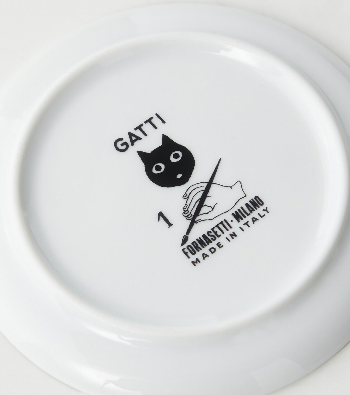 Fornasetti High Fidelity set of 6 porcelain coasters