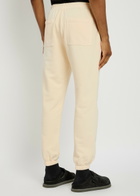 Represent Owners Club Logo-print Cotton Sweatpants Cream