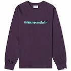 thisisneverthat Men's Long Sleeve T-Logo T-Shirt in Purple