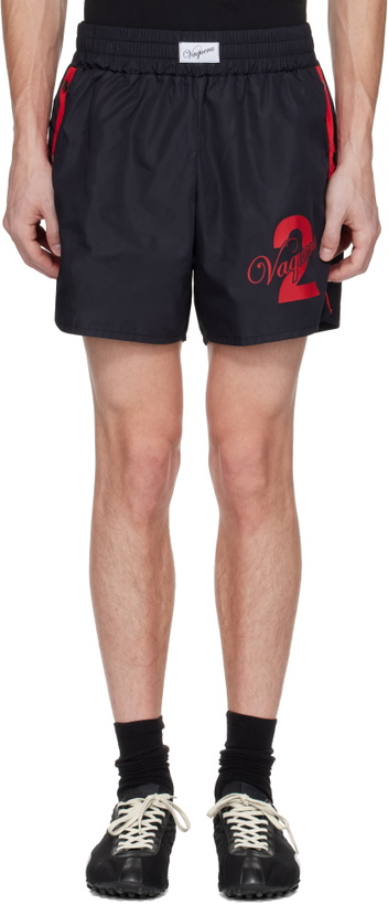 Photo: VAQUERA Black & Red Snap Shorts