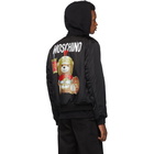 Moschino Black Roman Teddy Bear Bomber Jacket