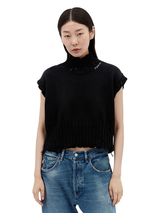 Photo: Marni High Neck Cropped Sweater