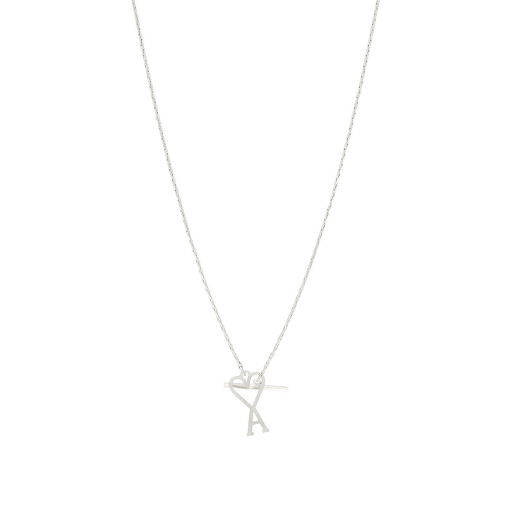 Photo: AMI Paris Men's Brass Necklace in Argent 