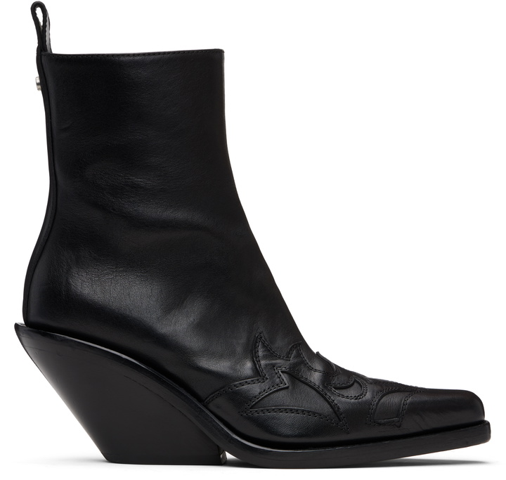 Photo: Ann Demeulemeester Black Heimo Ankle Boots
