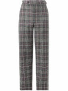 BODE - Straight-Leg Checked Flannel Trousers - Multi
