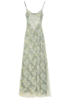 Roberta Einer Sophia Embellished Stretch-lace Maxi Dress Yellow