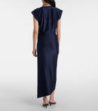Rabanne Draped jersey maxi dress
