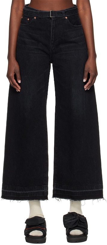 Photo: sacai Black Belted Jeans